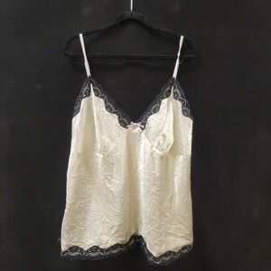 Enchanted Lace Trim Babydoll Top Size 1X Satin Whimsigoth Ethereal Romantic Bow